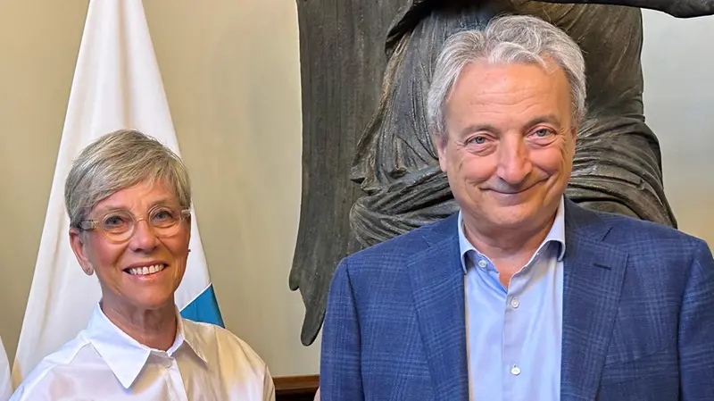 Laura Castelletti e Giuseppe Pasini © www.giornaledibrescia.it