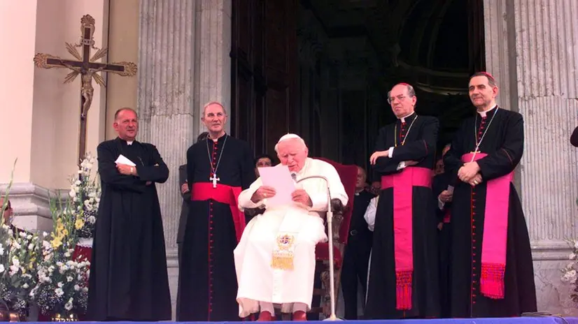La visita di Papa Giovanni Paolo II a Borno e in città