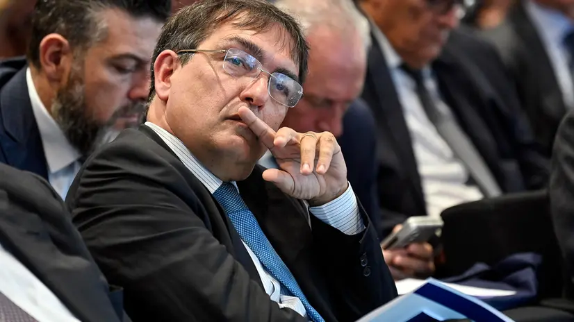 Il presidente dell’Agcom, Giacomo Lasorella, durante il Forum annuale delle Telecomunicazioni alla Luiss, Roma, 14 novembre 2022. ANSA/RICCARDO ANTIMIANI