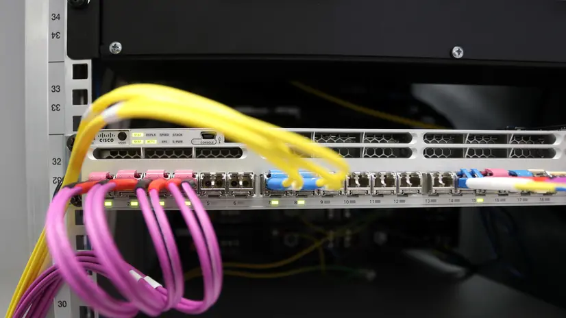 Il Data center di open hub med a Carini, 17 settembre 2020 Palermo. ANSA / IGOR PETYX