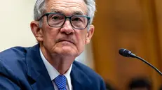 epa12195203 Chairman of the Federal Reserve Jerome Powell testifies during the House Financial Services Committee hearing on the Federal Reserve’s Semi-Annual Monetary Policy Report on Capitol Hill in Washington, DC, USA, 24 June 2025. Chairman Powell said the Federal Reserve will see how the economy evolves before deciding on a rate cut as President Trump simultaneously calls for immediate cuts. EPA/SHAWN THEW