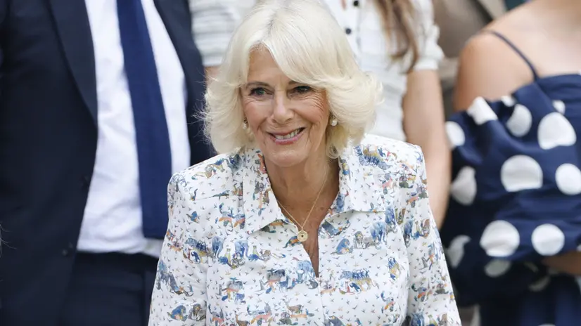 epa12226655 Britain's Queen Camilla at the Wimbledon Championships, Wimbledon, Britain, 09 July 2025. EPA/TOLGA AKMEN EDITORIAL USE ONLY