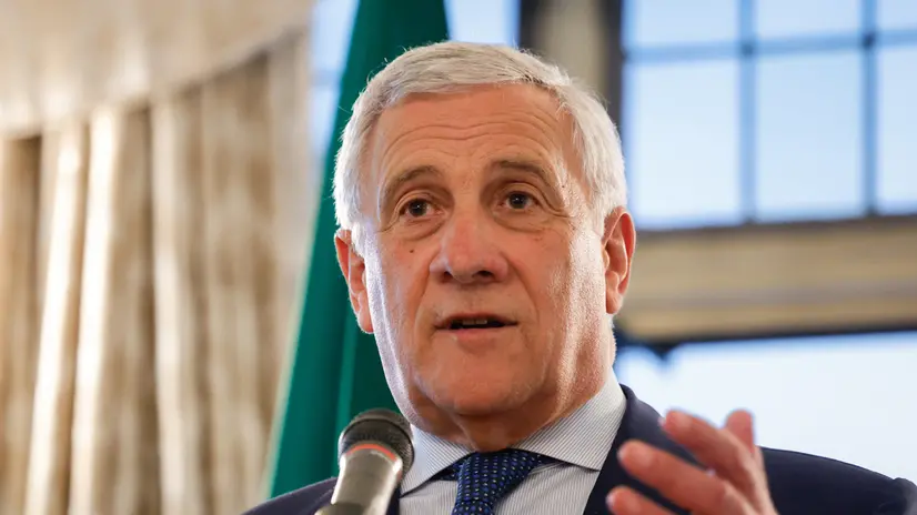 Italy's Minister for Foreign Affairs Antonio Tajani meets Italian entrepreneurs at Villa Firenze, Italian Ambassador's Residence, in Washington, DC, USA, 15 July 2025. ANSA/GIUSEPPE LAMI