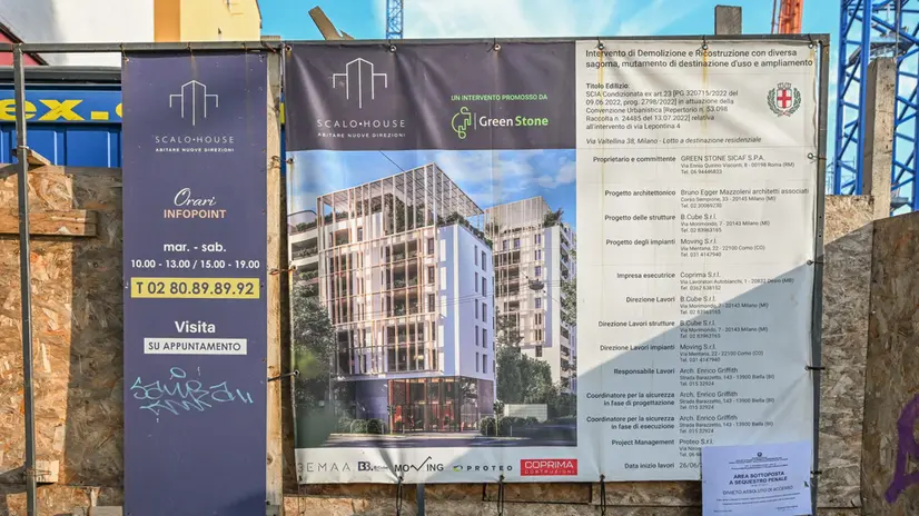 Cantieri Milano, cantiere sotto sequestro, Milano, 17 Luglio 2025, Ansa/Andrea Fasani