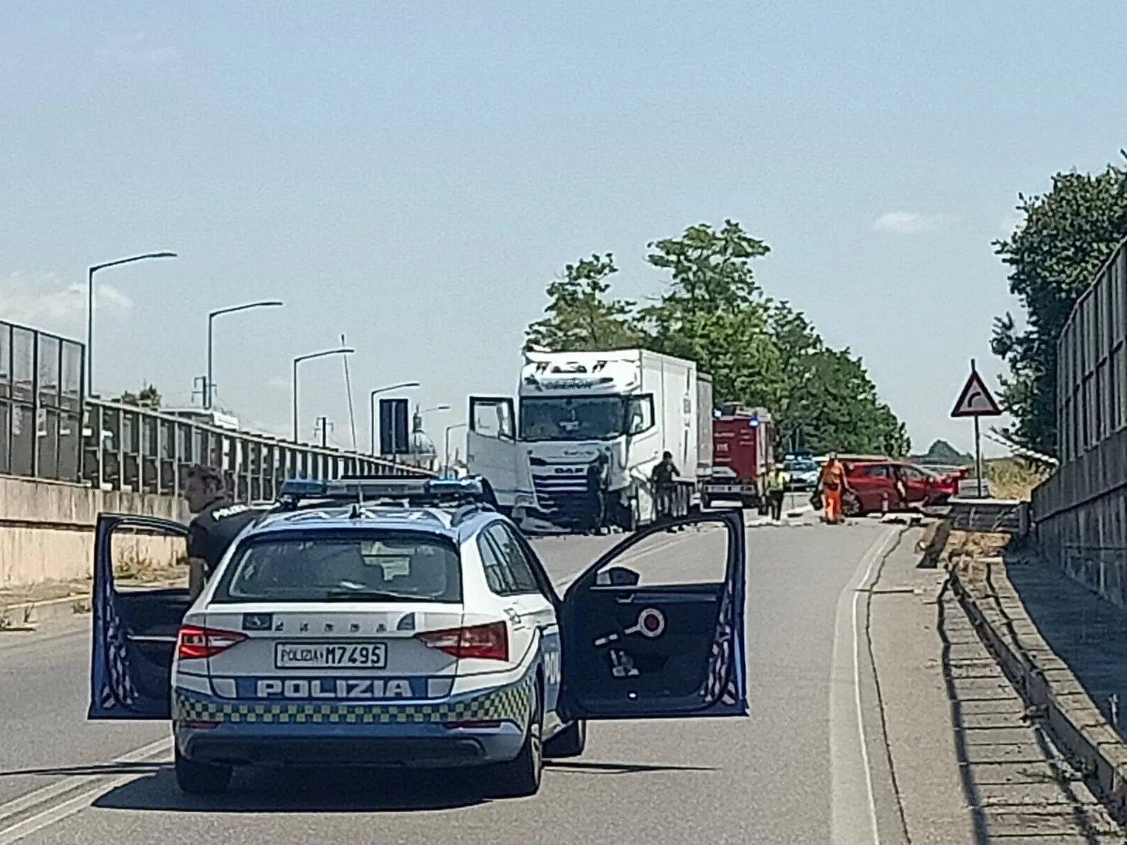 L'incidente a Montichiari