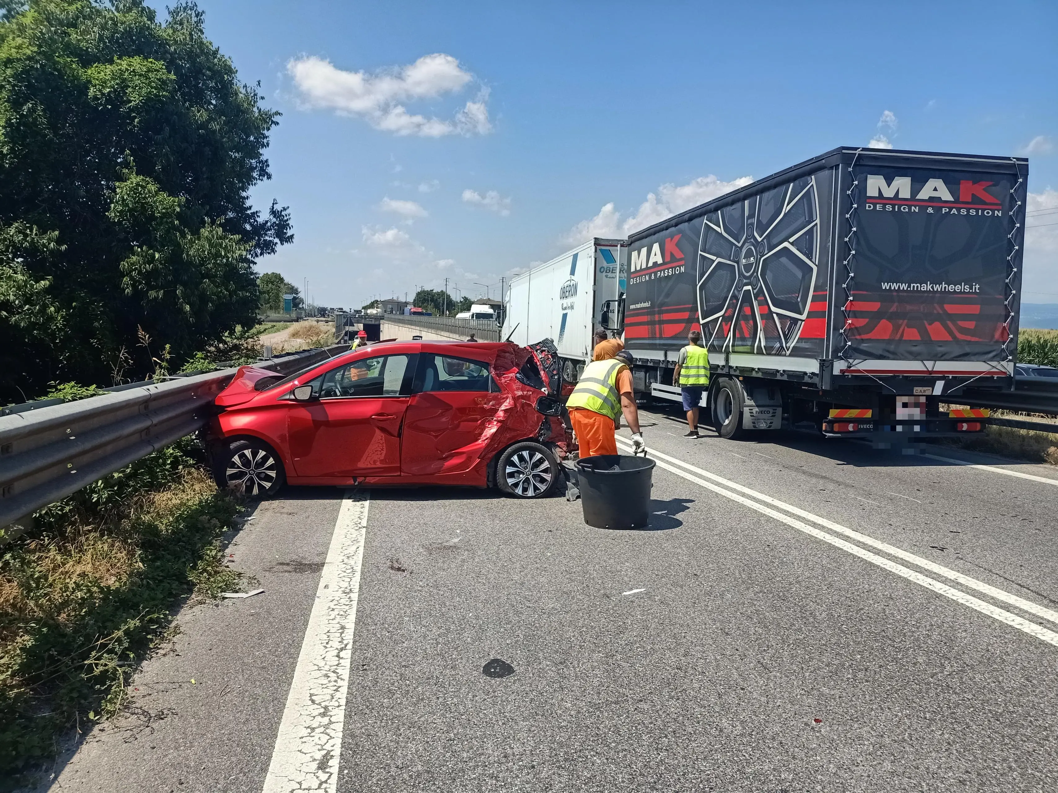 L'incidente a Montichiari