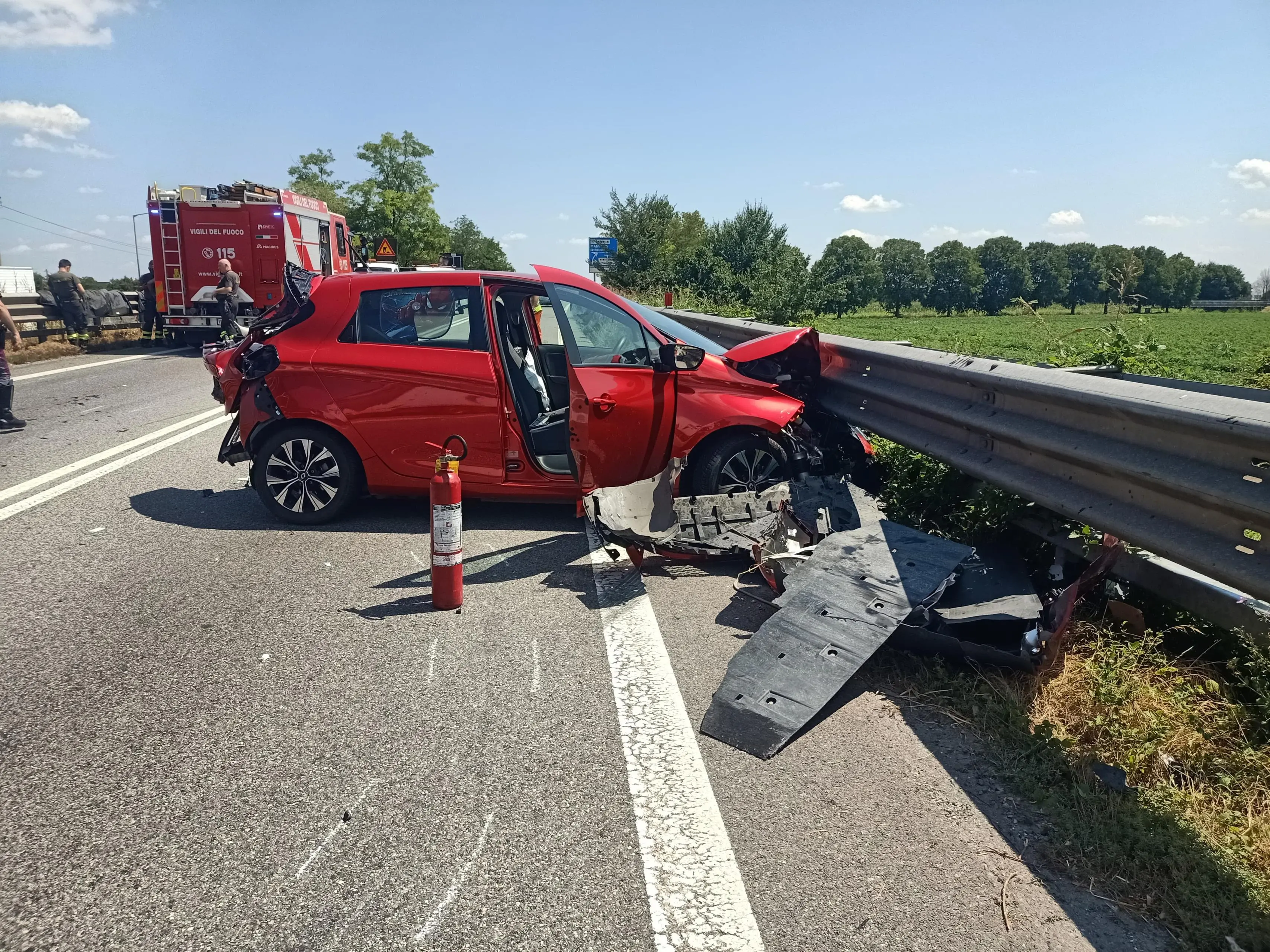 L'incidente a Montichiari