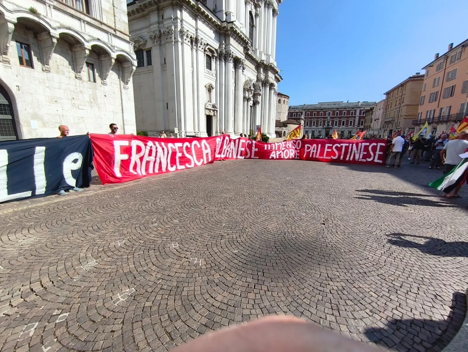 Carico di missili a Montichiari, manifestazione dei lavoratori Usb a Brescia