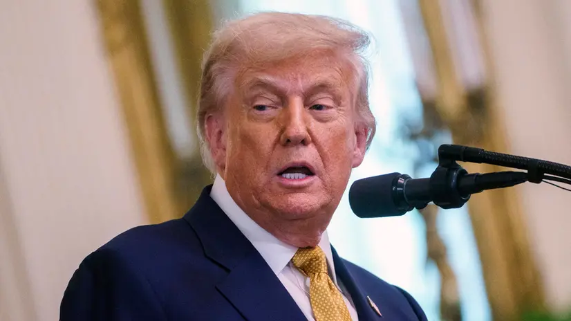 epa12241978 US President Donald Trump speaks during the signing of "Halt All Lethal Trafficking of Fentanyl Act," at the White House, Washington, DC, USA, 16 July 2025. EPA/WILL OLIVER