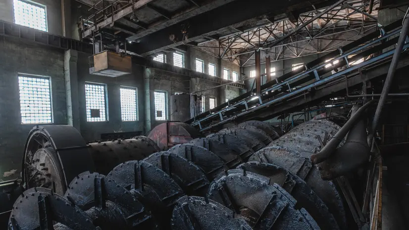 epa11930778 Graphite processing equipment in one of the buildings on the site of the open pit mine of Ukraine's natural graphite mining company, Zavalivsky Graphite, in the Kirovohrad region, Ukraine, 28 February 2025 amid the ongoing Russian invasion. Ukranian President Volodymyr Zelensky is meeting US President Donald Trump at the White House in Washington on 28 February to sign the framework of a deal, pushed by President Trump, to share Ukraine's mineral wealth with the US. EPA/ARSEN DZODZAIEV 77957