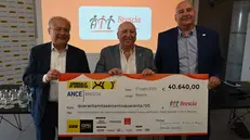 GdB run, la consegna dell'assegno all'Ail