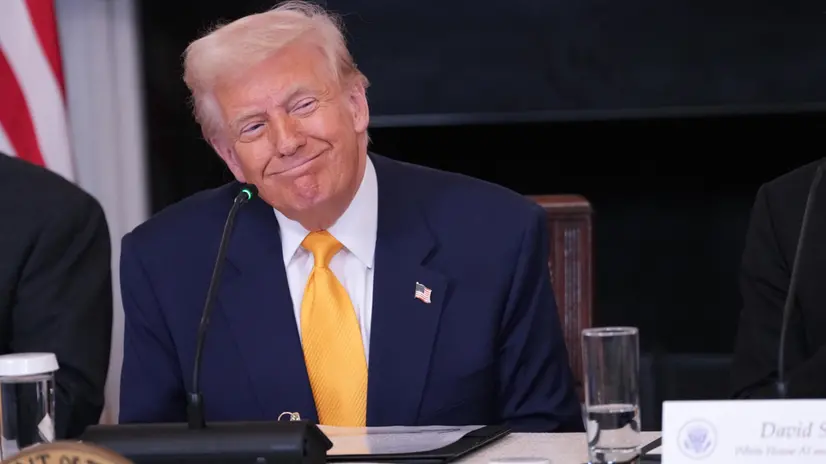 epa11947985 United States President Donald J Trump makes remarks at The White House Digital Assets (Crypto) Summit in the State Dining Room of the White House in Washington, DC, USA, 07 March 2025. The White House is hosting cryptocurrency CEOs and investors for its first-ever crypto summit. EPA/CHRIS KLEPONIS / POOL