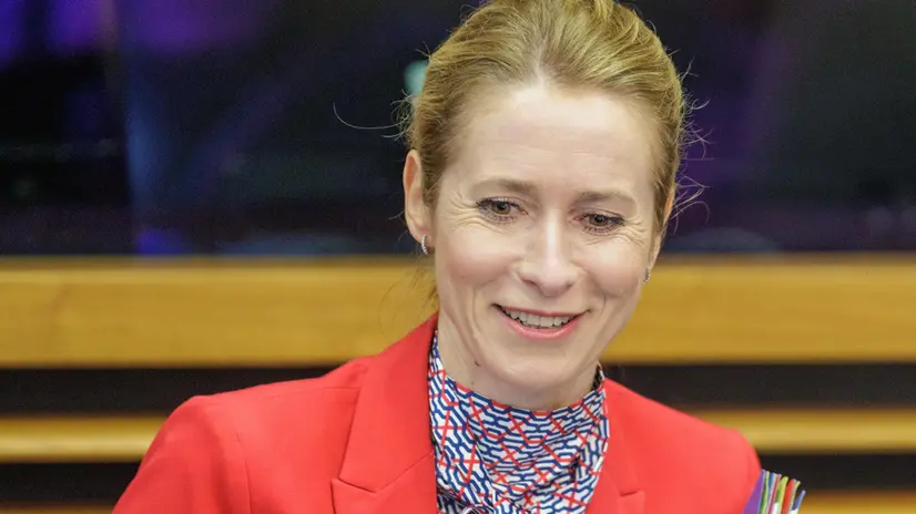 epa12240939 EU High Representative and Vice-President for Foreign Affairs and Security Policy Kaja Kallas arrives at the EU Commissioners College in Brussels, Belgium, 16 July 2025. EPA/OLIVIER MATTHYS