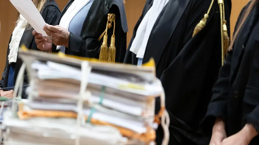 Il presidente della corte di Appello Cristina Scipioni durante la lettura della sentenza per il processo Bidognetti. Roma, 14 luglio 2025 ANSA/MASSIMO PERCOSSI
