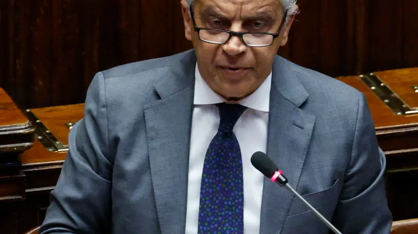 Italian Interior Minister Matteo Piantedosi during a Question time at the Chamber of Deputies, Rome 16 July 2025. ANSA/FABIO FRUSTACI