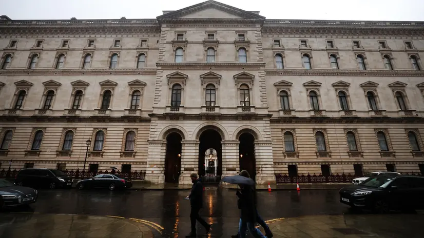 epa11925469 The Foreign, Commonwealth & Development Office in London, 26 February 2025. The British government has announced its decision to cut the international aid budget by 6 billion pounds in order to fund defense spending. EPA/ANDY RAIN