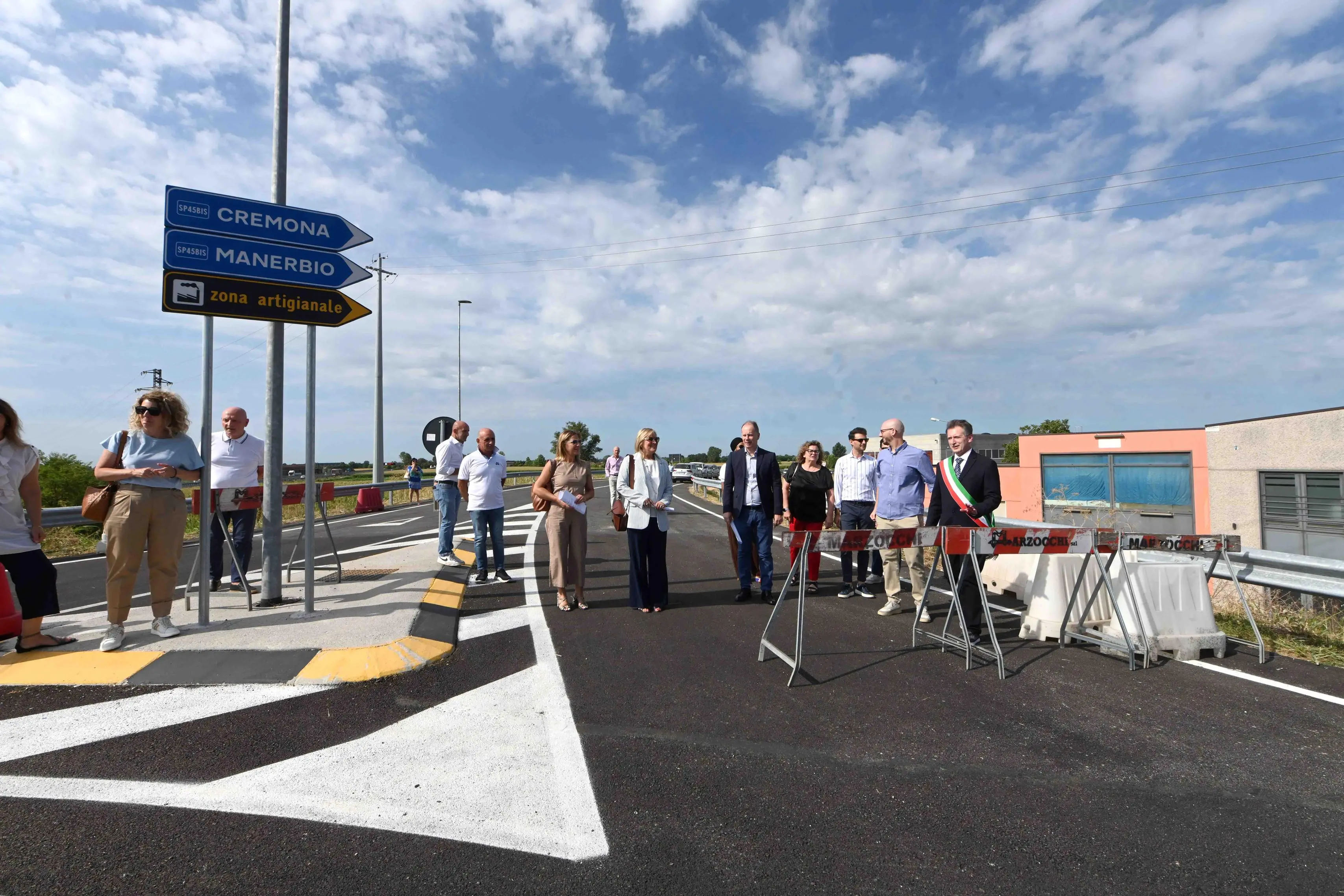 L'inaugurazione a Bagnolo Mella della variante