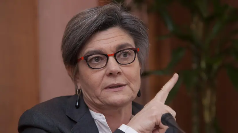 Ada Lucia De Cesaris vicesindaco di Milano al convegno sull' Innovazione e semplificazione in edilizia organizzato da Legambiente e Enel a Roma, 19 febbraio 2015. ANSA/Paolo Gargini