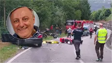 Edoardo Vezzoli e il luogo dell'incidente a Solto Collina