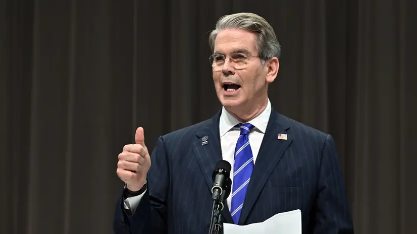 epaselect epa12246612 US Treasury Secretary Scott Bessent delivers a speech during the official ceremony of the USA National Day at the Osaka World Expo 2025, in Osaka, Japan, 19 July 2025. The US Treasury Secretary is visiting Japan as both countries are working to reach a deal in the ongoing US-Japan tariff negotiations. EPA/SOICHIRO KORIYAMA