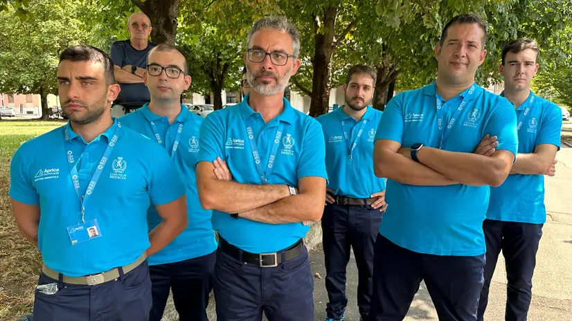 Alcuni dei nuovi ispettori ambientali di Brescia