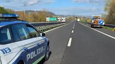 Foto polizia stradale incidente Orvieto