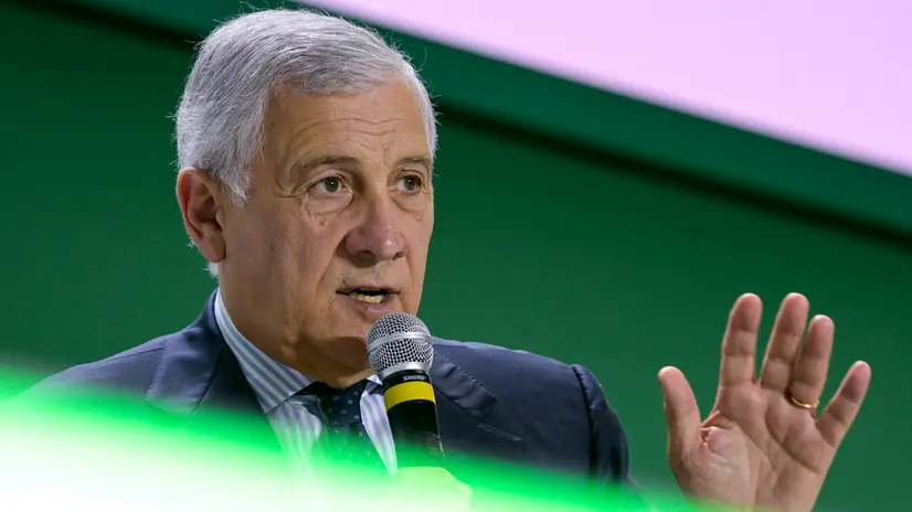 Il ministro degli Affari Esteri, Antonio Tajani, durante il XX Congresso Confederale della CISL, Roma, 18 luglio 2025. ANSA/RICCARDO ANTIMIANI