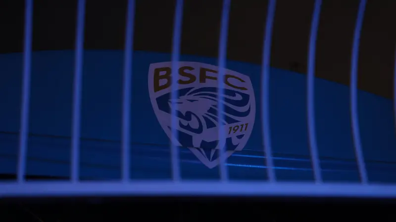 Uno dei loghi del vecchio Brescia presenti al Rigamonti - Foto New Reporter Comincini © www.giornaledibrescia.it