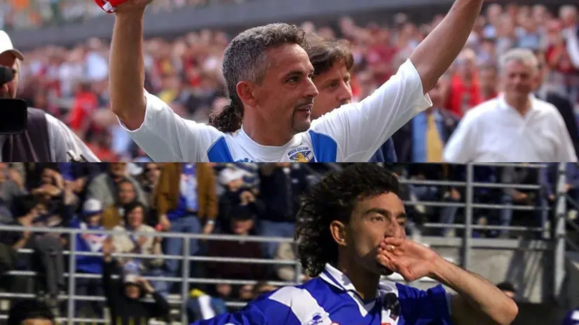 Roberto Baggio e Vittorio Mero