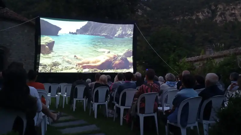 Uno degli appuntamenti con il cinema all'aperto a Provaglio d'Iseo - Facebook