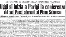 La pagina del 23 luglio 1952