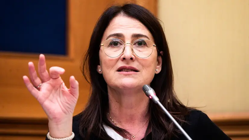 Filomena Gallo durante la conferenza stampa dell’Associazione Luca Coscioni sull’autodenunci per il supportato al suicidio assistito di Sibilla Barbieri in svizzera, presso la sala stampa della Camera dei Deputati, Roma, 08 novembre 2023. ANSA/ANGELO CARCONI