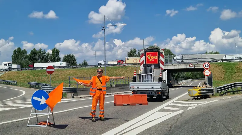 Corda molle, traffico in tilt dopo l'incidente