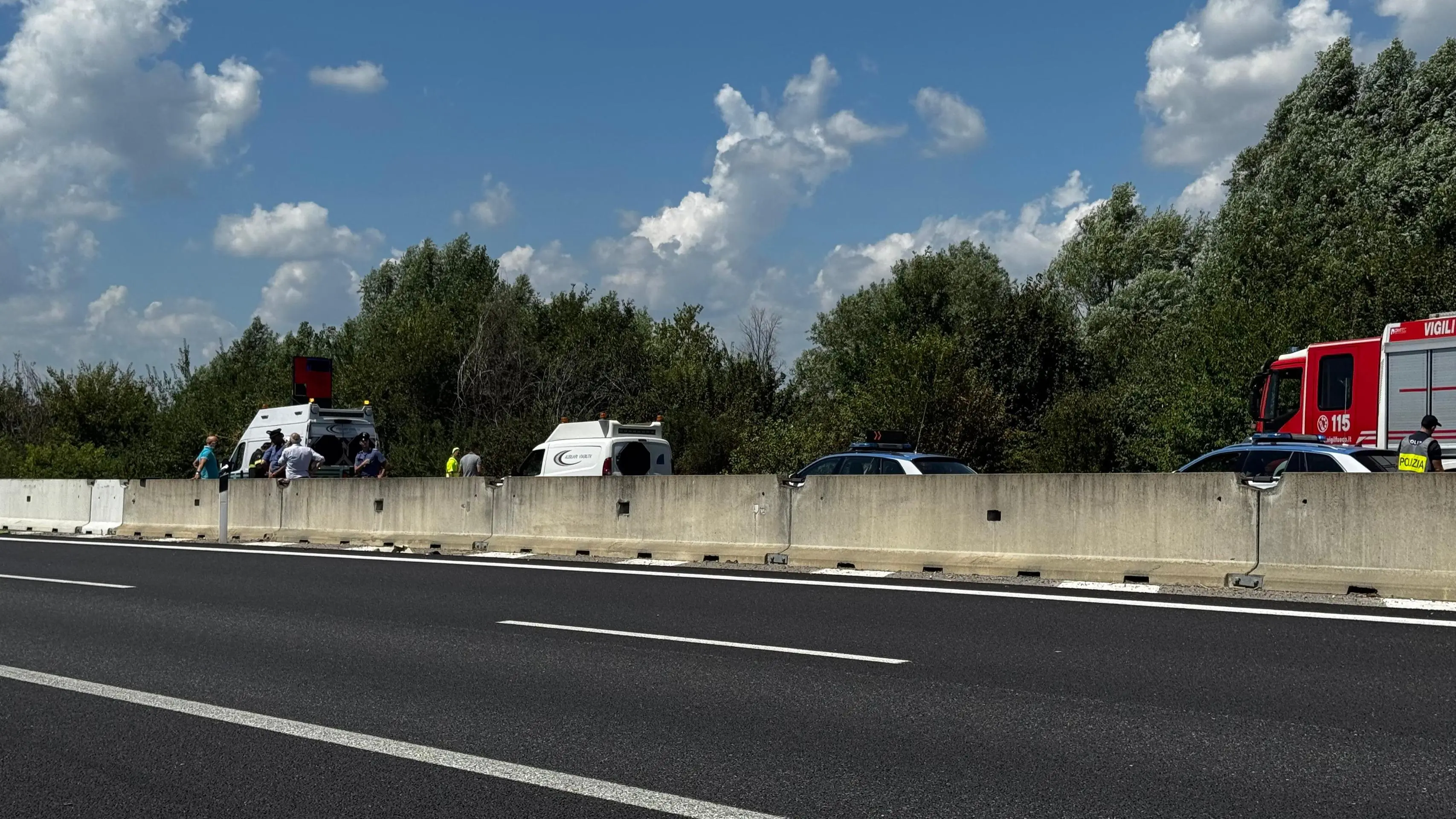 Corda molle, traffico in tilt dopo l'incidente
