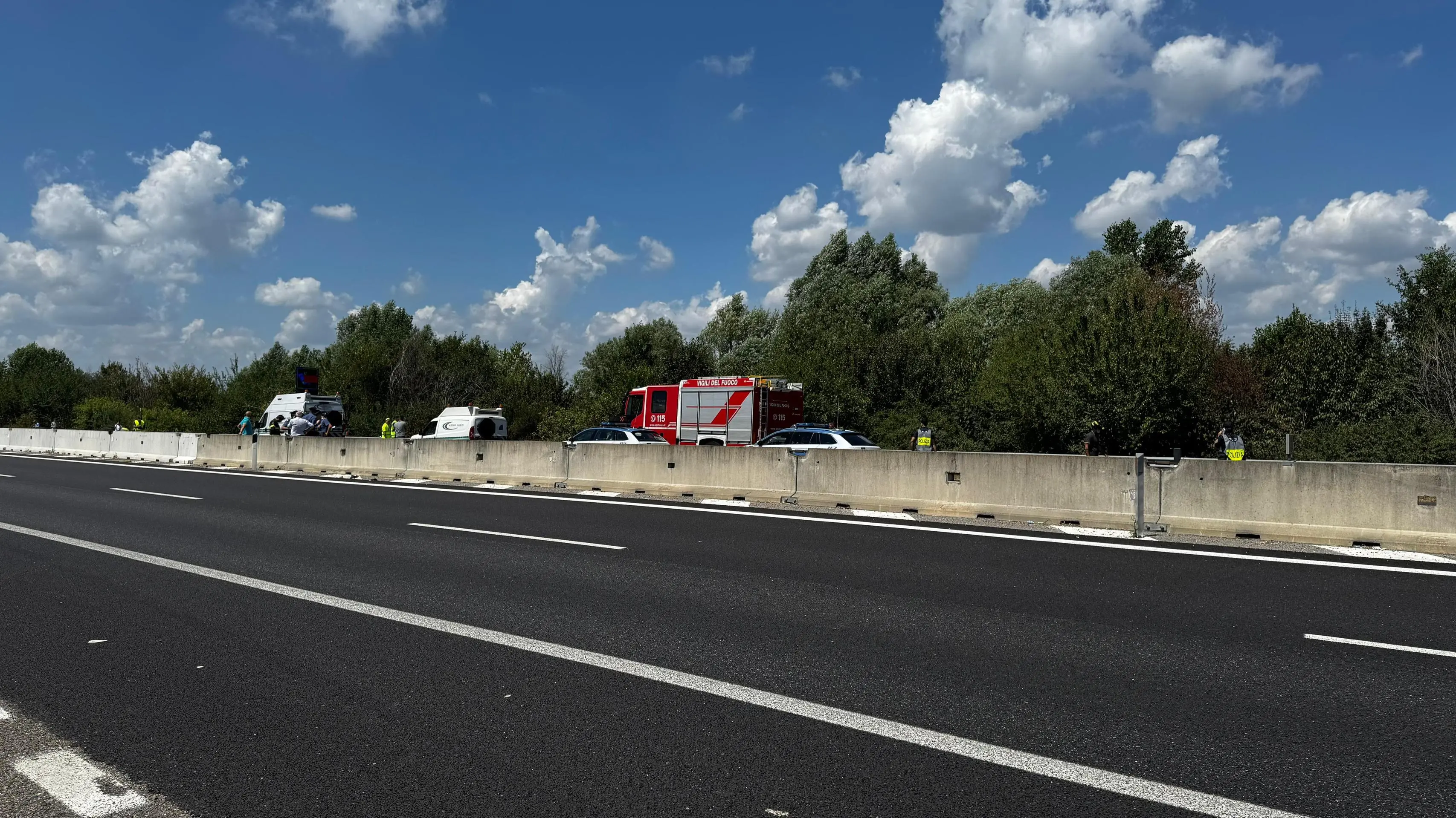 Corda molle, traffico in tilt dopo l'incidente