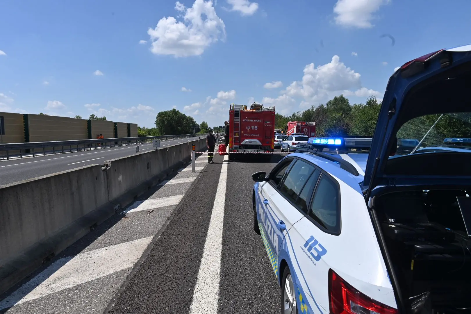 I resti dell'ultraleggero precipitato sulla Corda Molle