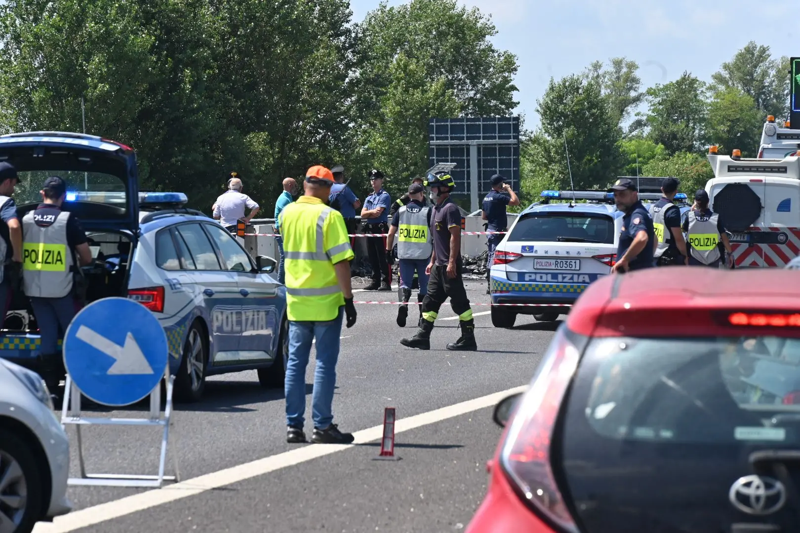 I resti dell'ultraleggero precipitato sulla Corda Molle