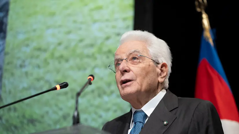 Il Presidente della Repubblica Sergio Mattarella in occasione della cerimonia di celebrazione del quarantesimo anniversario della catastrofe di Val di Stava (foto di Francesco Ammendola - Ufficio per la Stampa e la Comunicazione della Presidenza della Repubblica)
