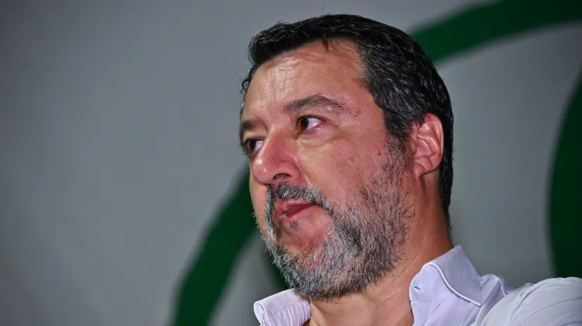ll vicepresidente del Consiglio e ministro dei Trasporti Matteo Salvini durante la festa della Lega di Pontida. Pontida, Bergamo, 20 Luglio 2025. ANSA/MICHELE MARAVIGLIA
