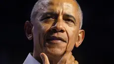 epaselect epa11689747 Former US President Barack Obama speaks at a rally in Philadelphia, Pennsylvania, USA, 28 October 2024. Pennsylvania remains a key state in the 2024 Presidential election with both Democrats and Republicans campaigning heavily in the state ahead of election day on 05 November. US Vice President Kamala Harris is running against former US president and Republican presidential nominee Donald Trump. EPA/WILL OLIVER
