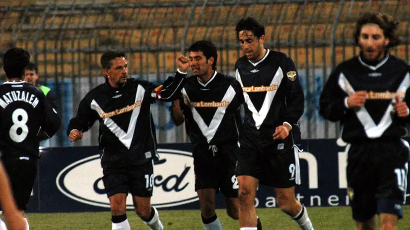 Da sinistra Roberto Baggio, Pep Guardiola e Luca Toni - © www.giornaledibrescia.it