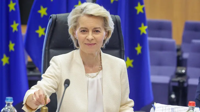 La presidente della commisione Europea Ursula von der Leyen - Epa/Olivier Matthys