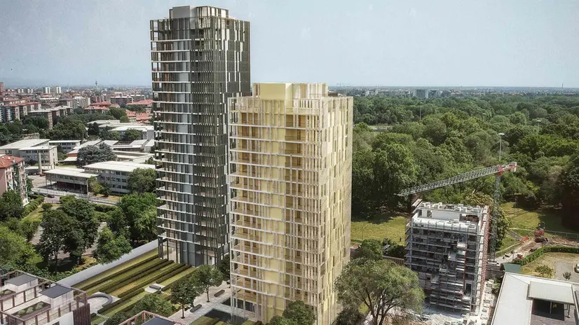 Immobiliare: campagna Bluestone per Park Towers Milano di Concrete Investing. ANSA/UFF ST CERESANI PER CONCRETE INVESTING ++NO SALES, EDITORIAL USE ONLY++