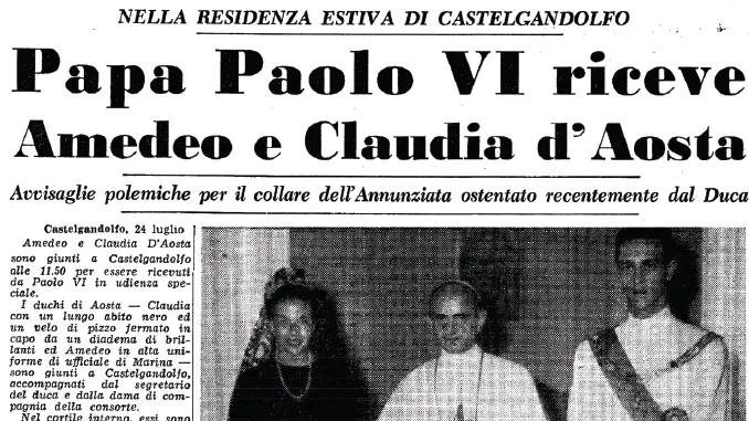 La pagina del 25 luglio 1964