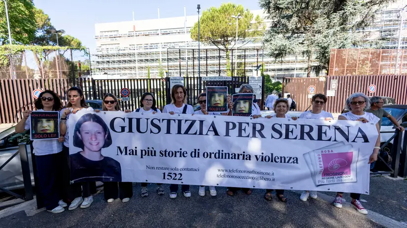 Amici e parenti di Serena Mollicone la ragazza trovata morta in località Fontecupa nel 2001. Roma, 12 luglio 2024 ANSA/MASSIMO PERCOSSI