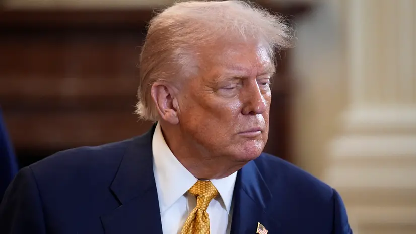 epa12254333 US President Donald Trump participates in a reception with Republican Members of Congress in the East Room at the White House in Washington, 22 July 2025. EPA/Yuri Gripas / ABACAPRESS.COM / POOL