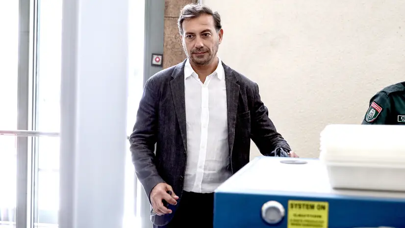L’architetto Alessandro Scandurra arriva per l’interrogatorio a palazzo di giustizia a Milano, 23 luglio 2025. ANSA/MOURAD BALTI TOUATI