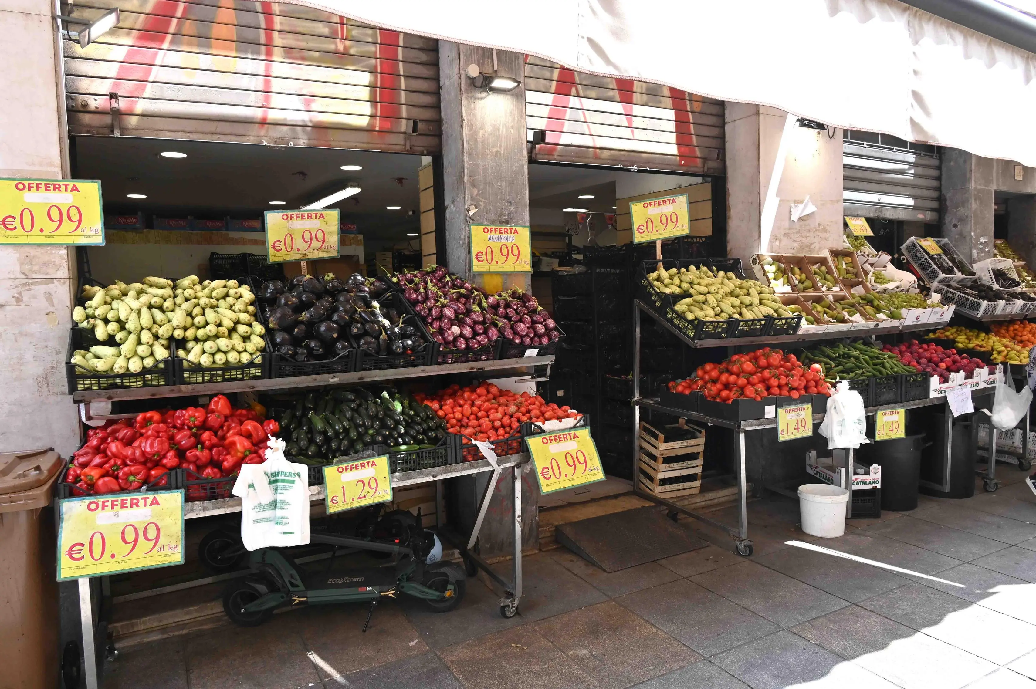 A Brescia i prezzi di frutta e verdura al rincaro