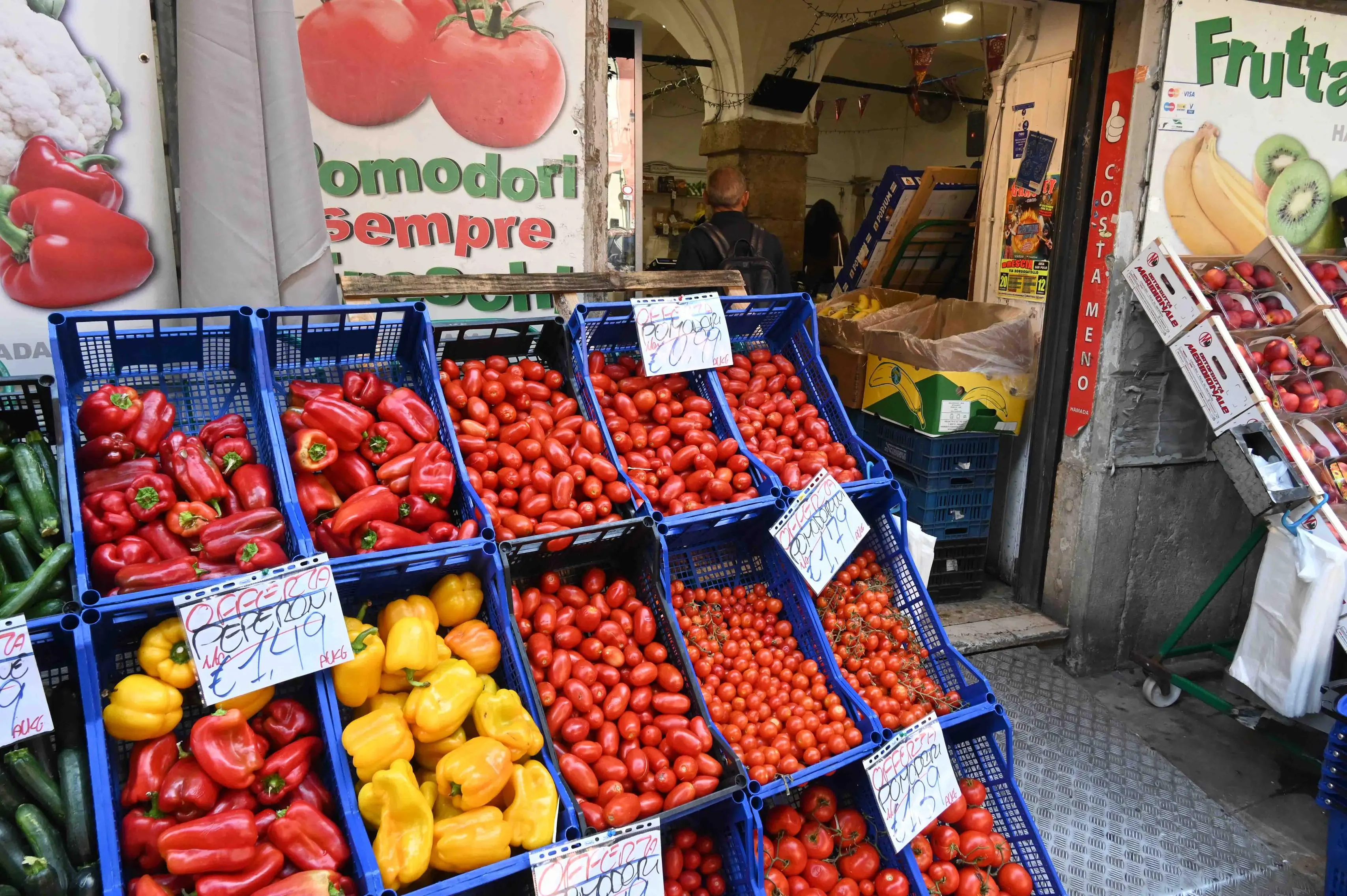 A Brescia i prezzi di frutta e verdura al rincaro