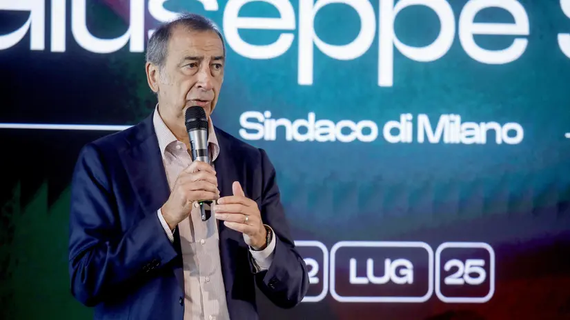 Il sindaco Giuseppe Sala partecipa all’inaugurazione di SmartCityLab Milano in via ripamonti a Milano, 22 luglio 2025. ANSA/MOURAD BALTI TOUATI
